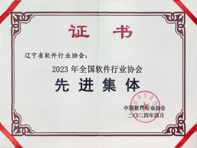 2023年全国软件行业协会先进集体